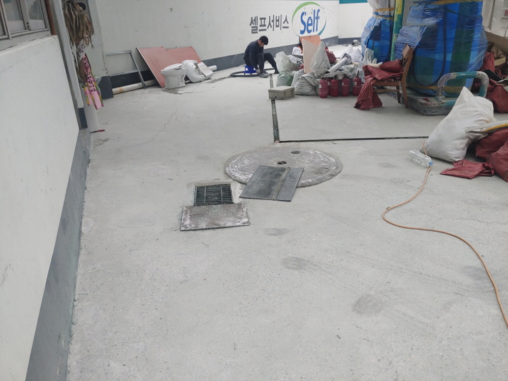 여주과 콘크리트샌딩 산업 바닥 마감 처리